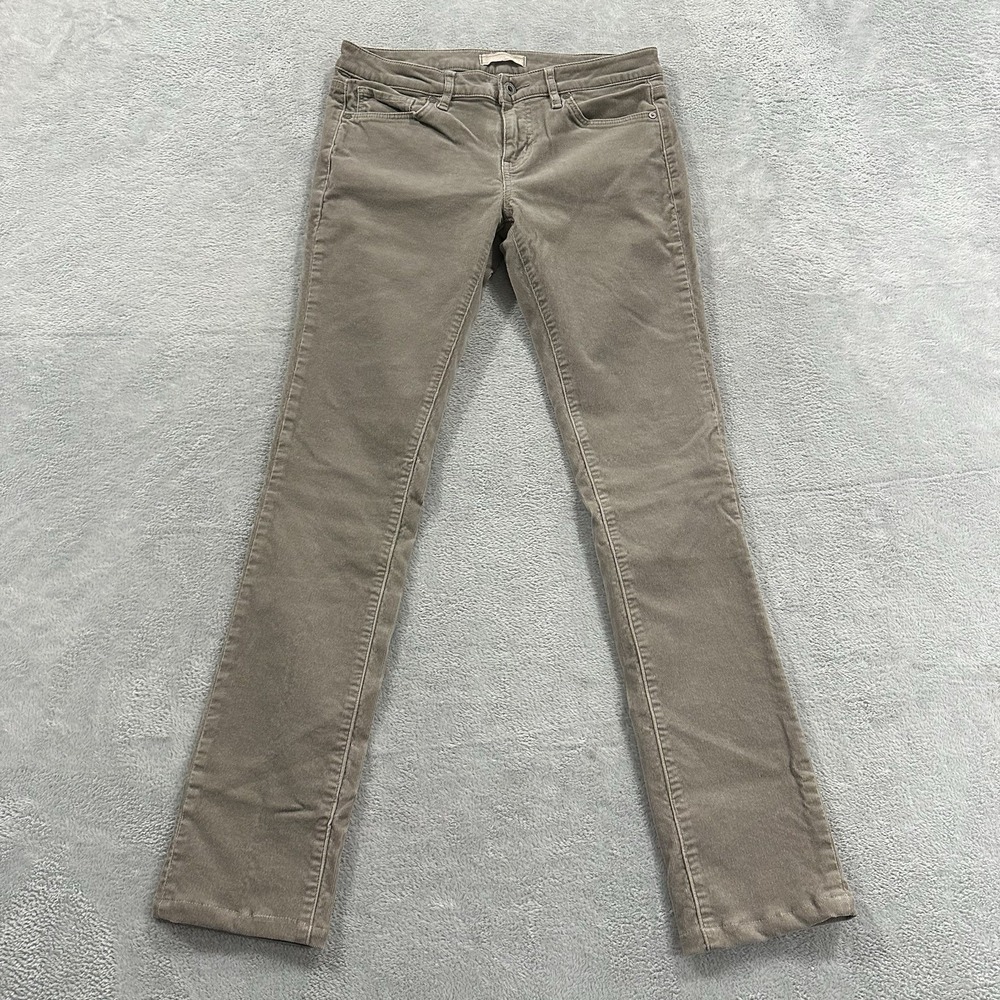 Uniqlo Corduroy Skinny Pants Women 26 in Beige Tan Vintage Y2K